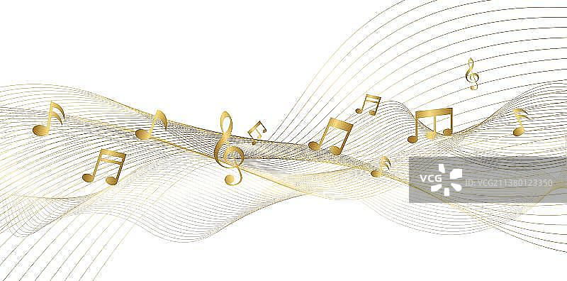流动的音乐音符图片素材