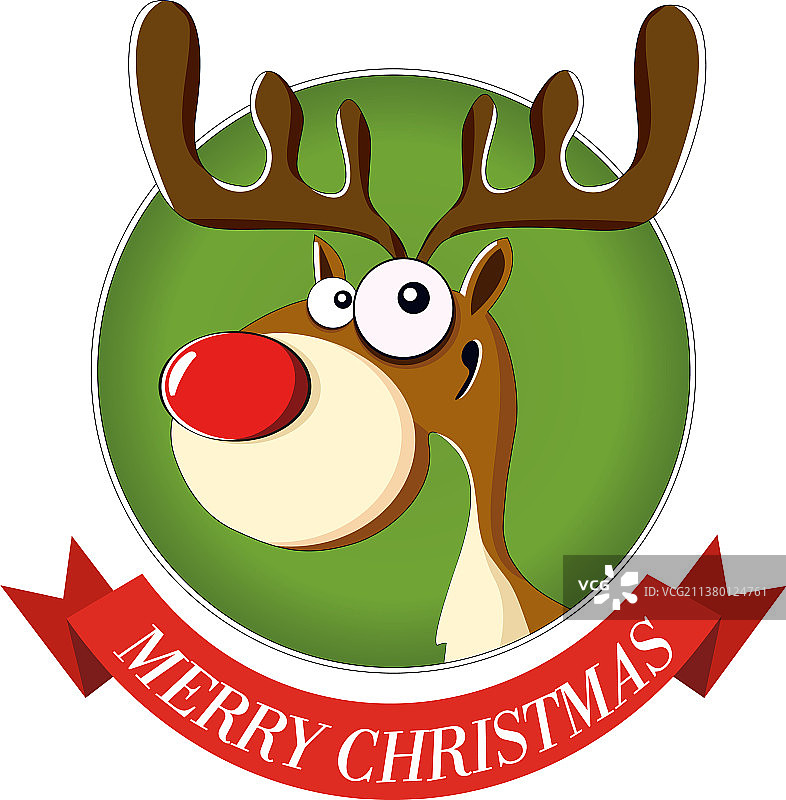 圣诞驯鹿卡通图片素材