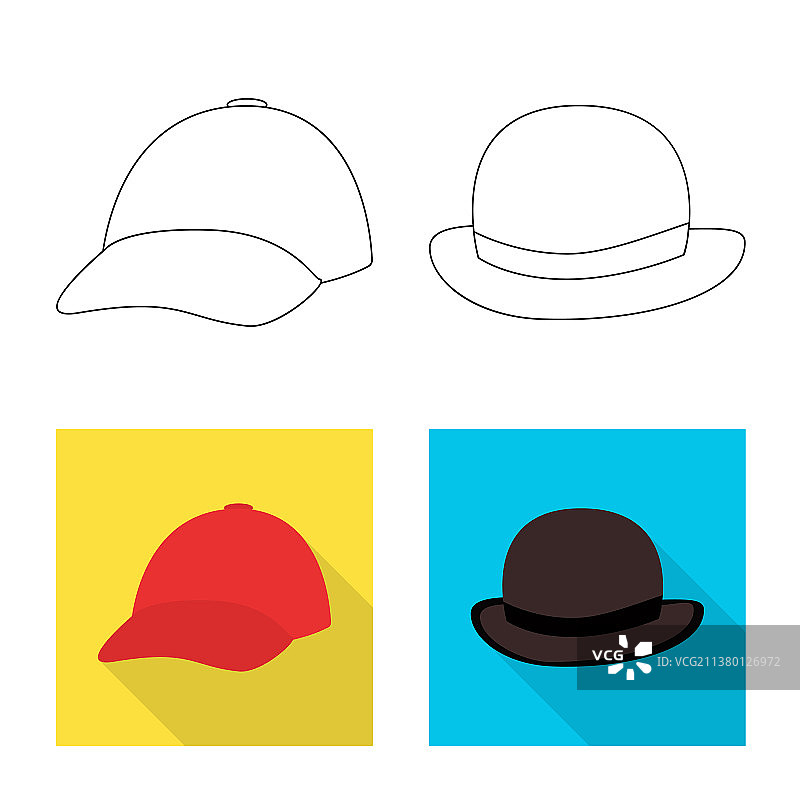 服装和帽子标志图片素材