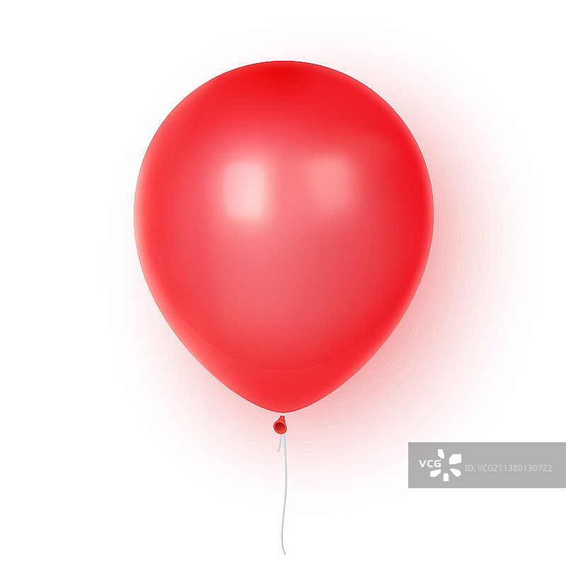 2.5D逼真彩色生日气球图片素材