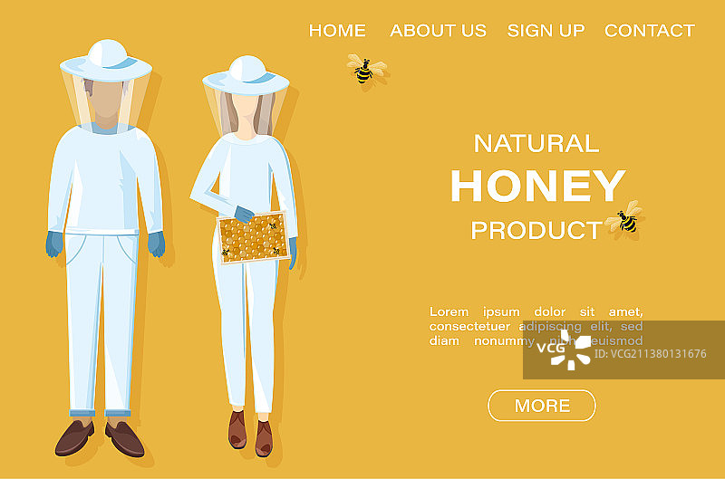 养蜂人蜂蜜主题banner海报图片素材