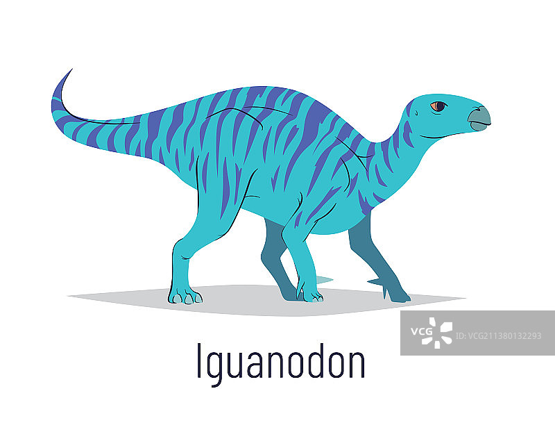 禽龙鸟臀目恐龙彩色图片素材