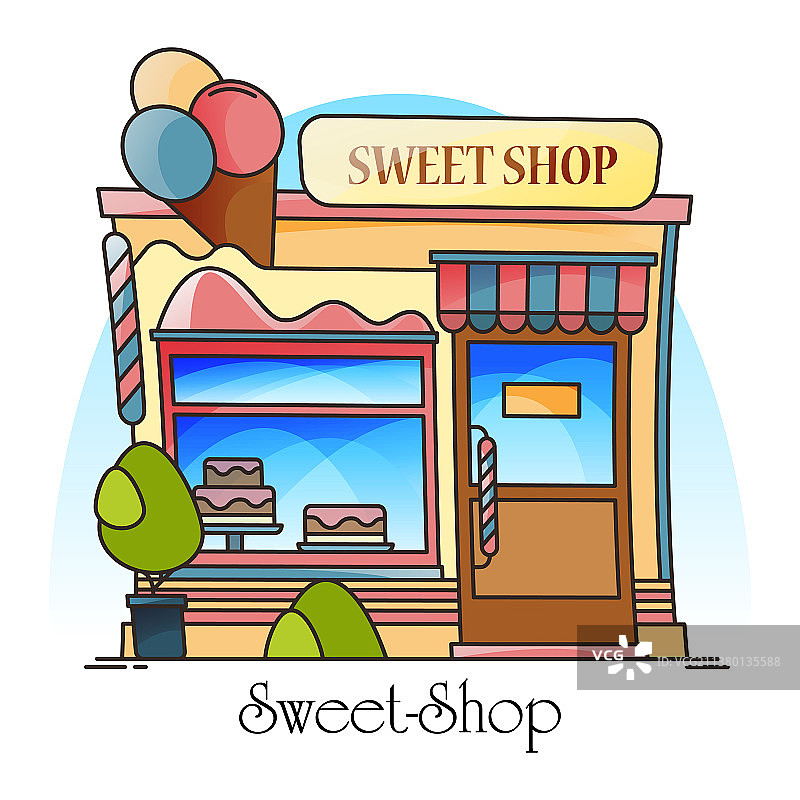 冰淇淋糖果店图片素材