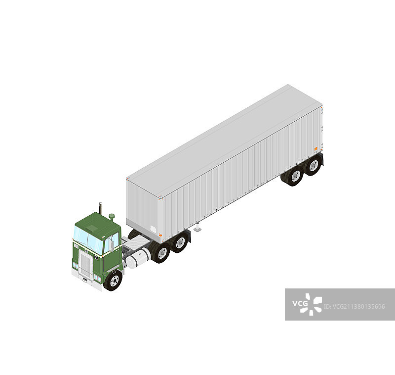 带半挂车的拖拉机图片素材