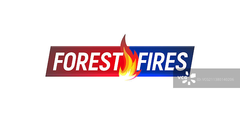 森林火灾新闻标题图片素材