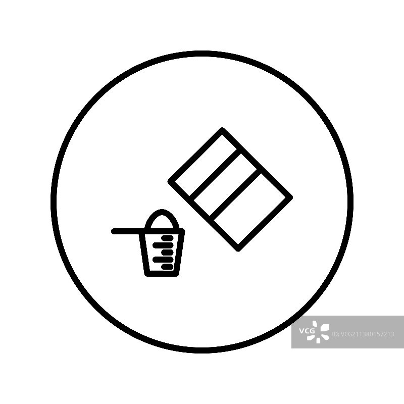 粉末和量杯图标（可编辑）图片素材