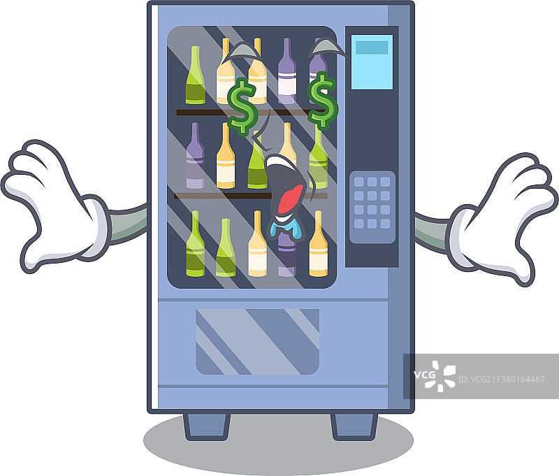 金钱眼售酒机吉祥物造型图片素材