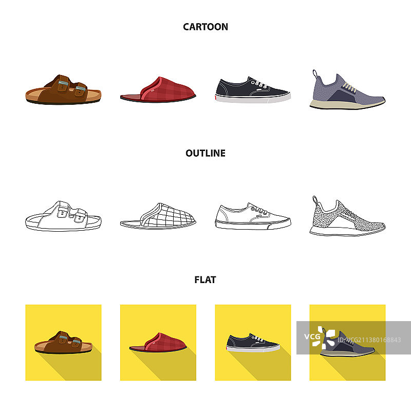 鞋子和鞋类图标设计素材图片素材