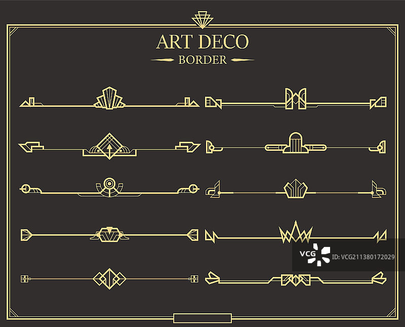 装饰艺术金色书法页面分隔线素材图片素材