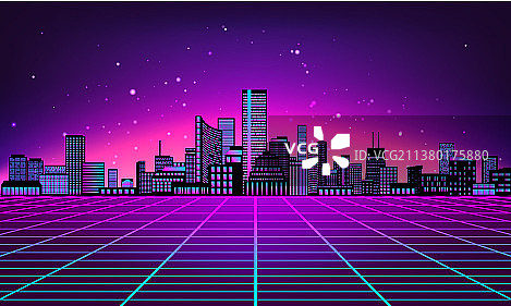 复古未来主义背景图片素材