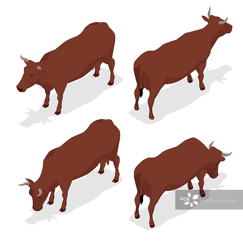 2.5D奶牛合集图片素材