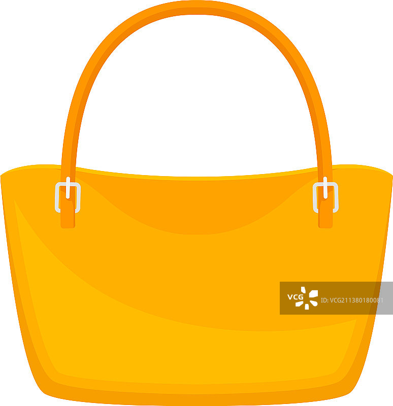 白色上的黄色包图片素材