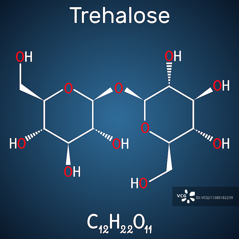 海藻糖分子结构图片素材
