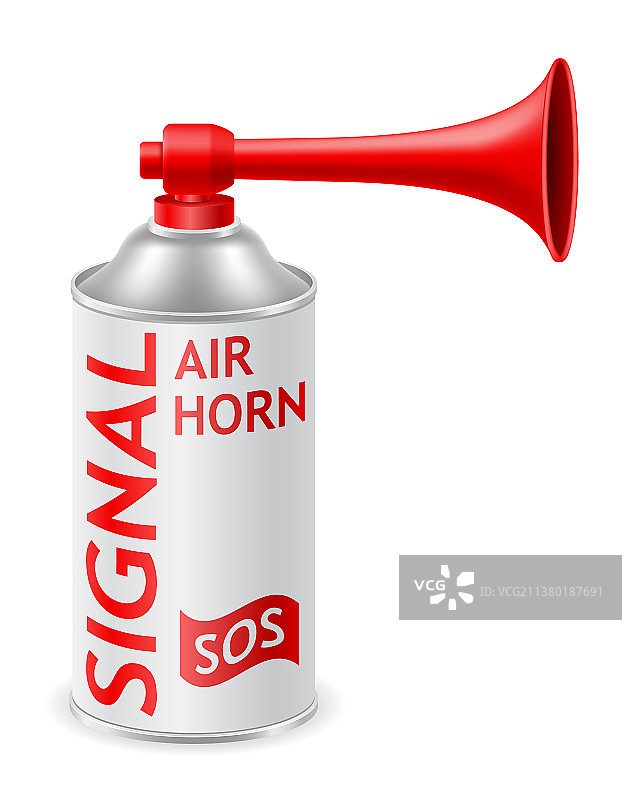用于救援求救或体育信号的气喇叭图片素材