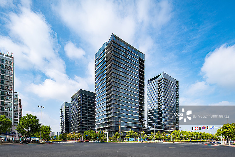 常州金融商务区秋广场图片素材