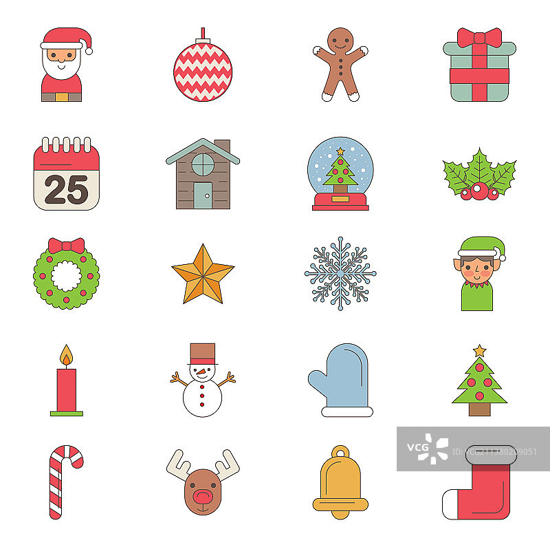 圣诞节图标合集图片素材