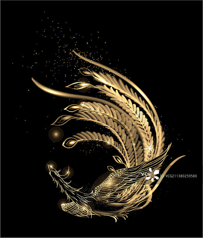 凤凰 朱雀 中国神话故事 周年庆矢量插画图片素材