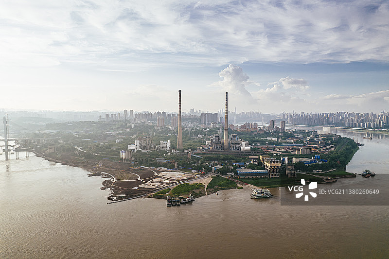 重庆九龙坡黄桷坪长江景观图片素材