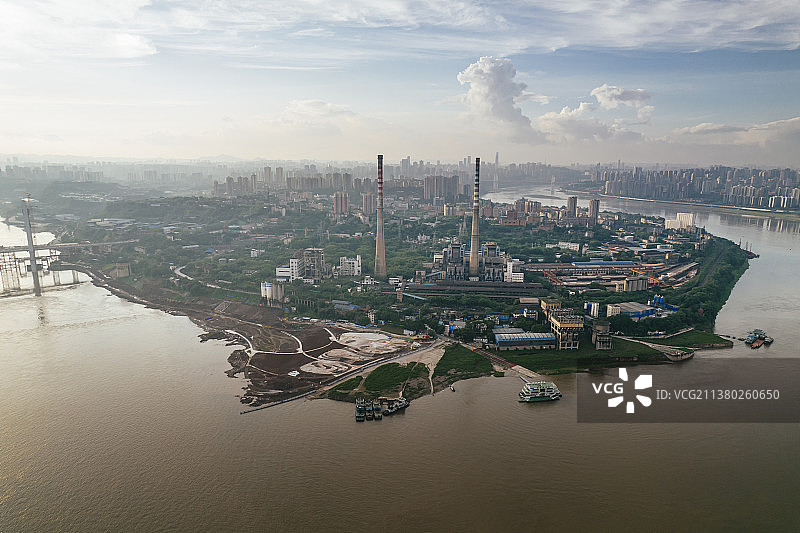 重庆九龙坡黄桷坪长江景观图片素材