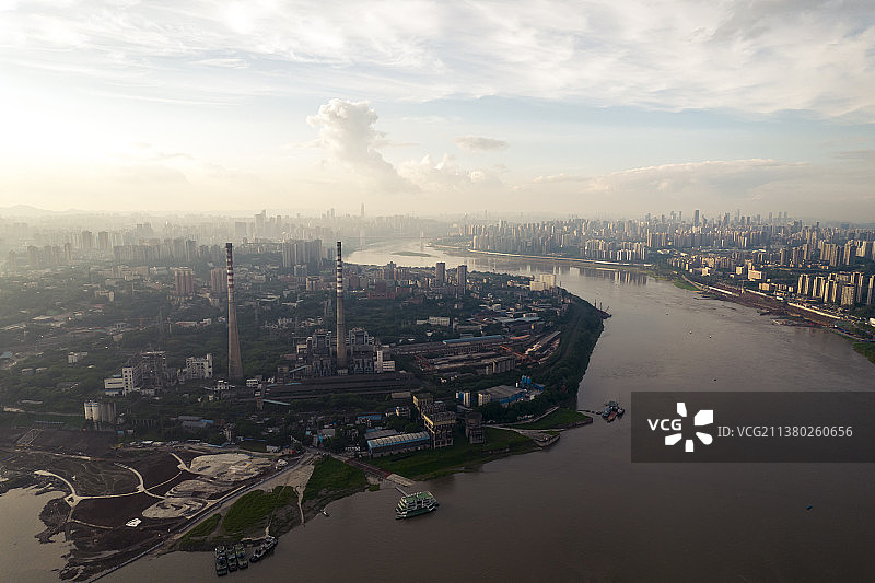 重庆九龙坡黄桷坪长江景观图片素材