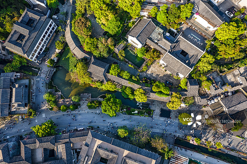 华南地区粤港澳大湾区广东省深圳市龙岗区甘坑客家小镇风光图片素材
