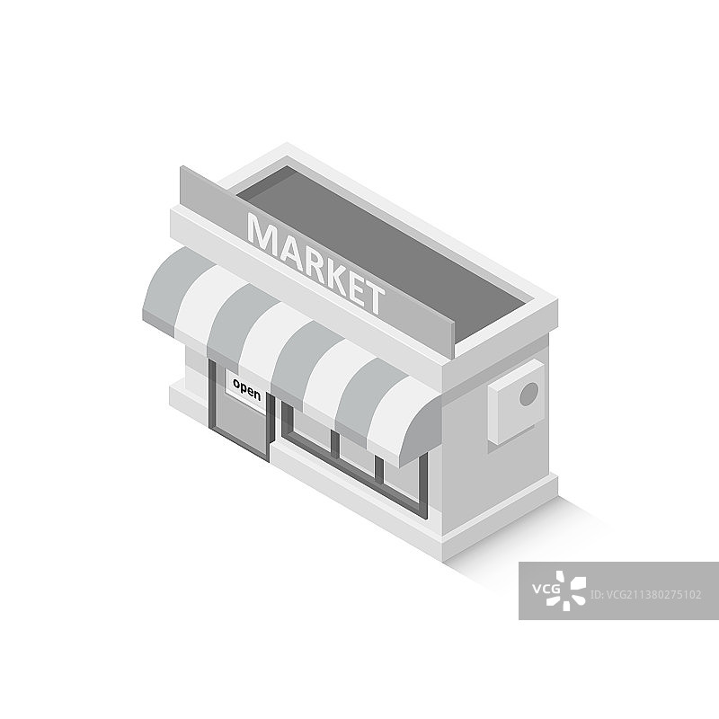 2.5D商店市场图片素材