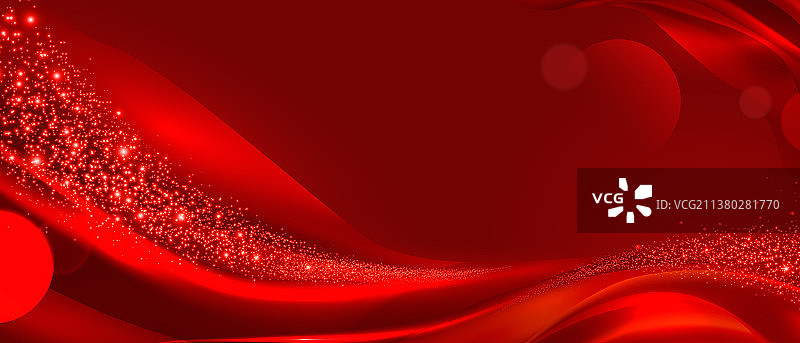 红色背景 丝绸线条 矢量会议背景图图片素材