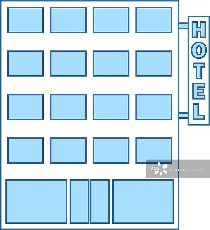 酒店建筑图标图片素材