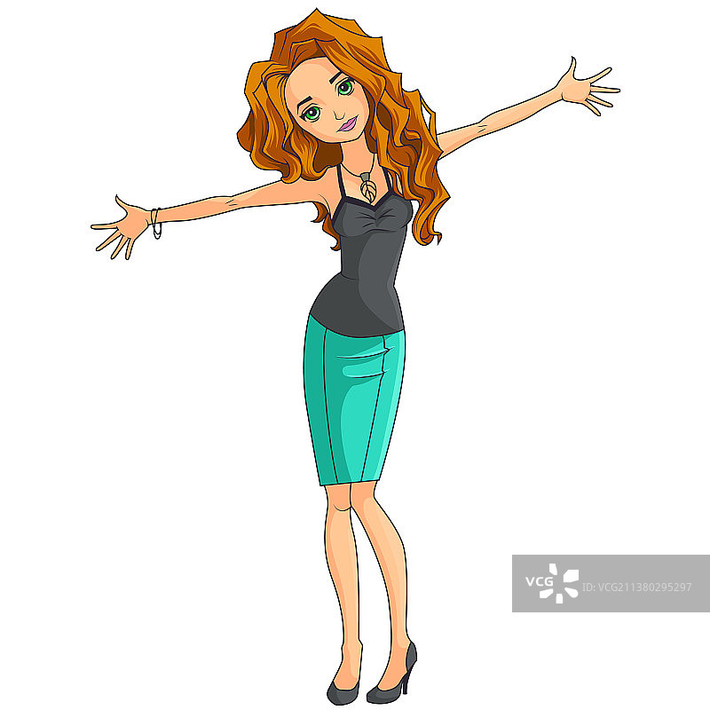 快乐微笑的女人图片素材