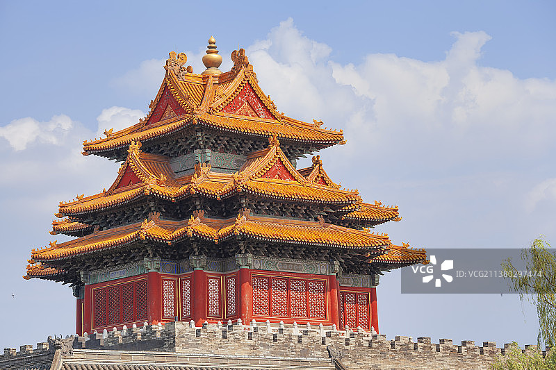 故宫角楼局部特写图片素材