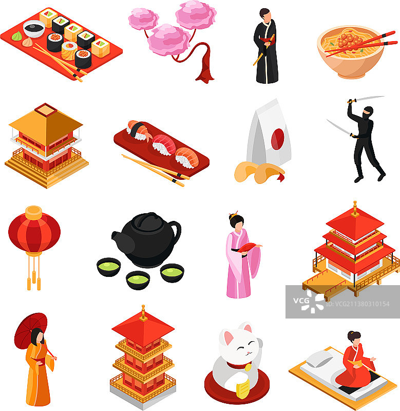 日本2.5D图标合集图片素材