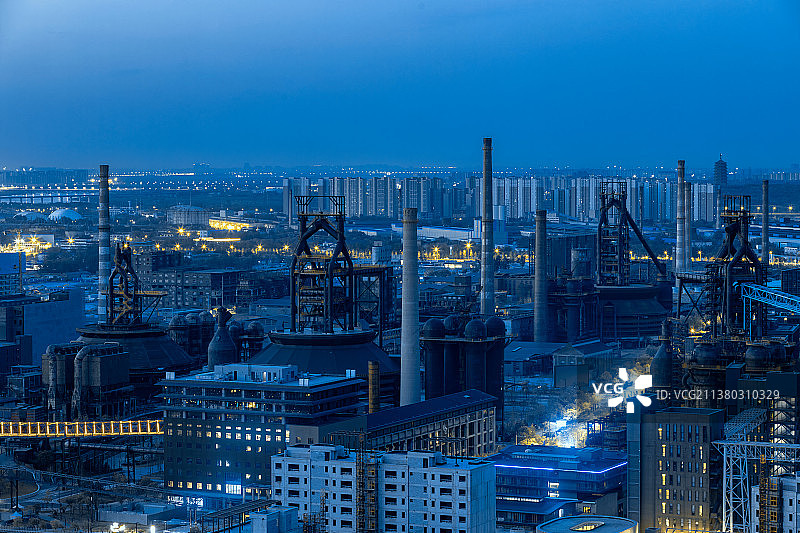 北京首钢园夜景图片素材
