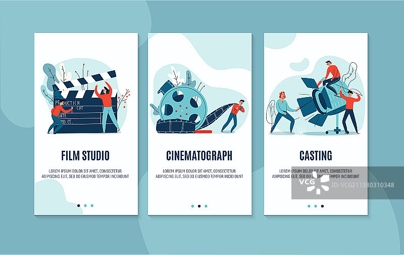 电影院竖版banner合集图片素材