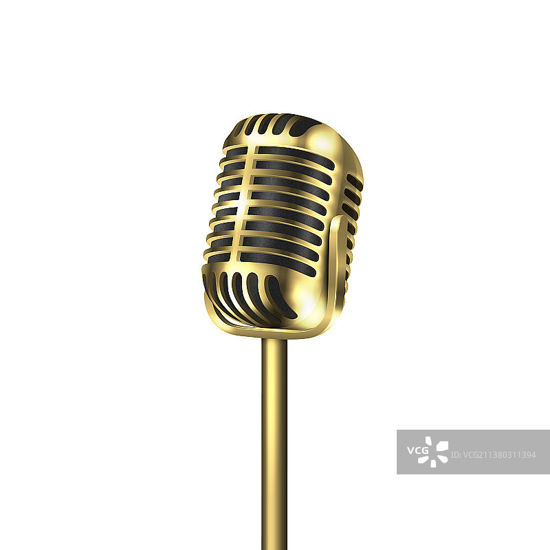 3D逼真金色复古演唱会钢铁支架图片素材