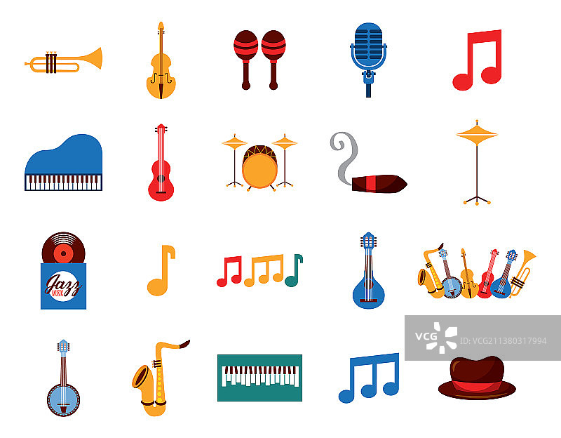乐器图标合集图片素材