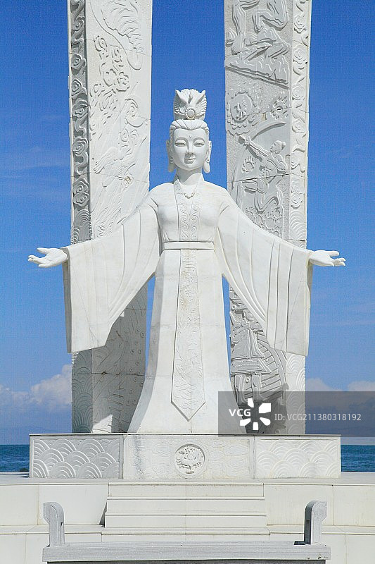 青海省青海湖 二郎剑景区图片素材