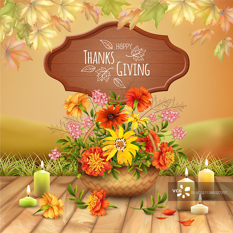 感恩节快乐卡图片素材