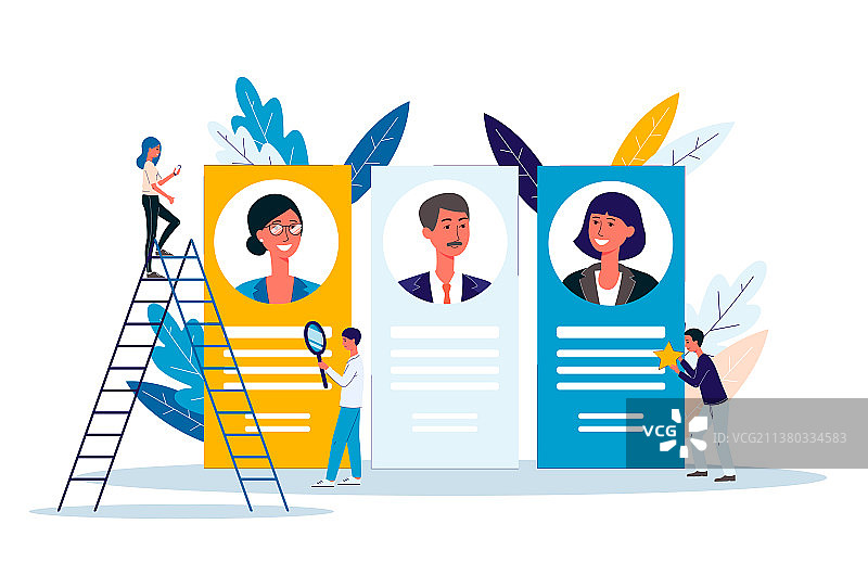 招聘机构提供卡通人物图片素材