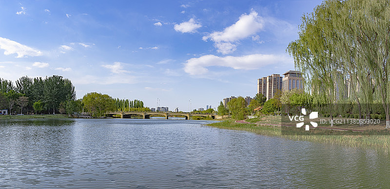 银川的春天—春回爱伊河图片素材
