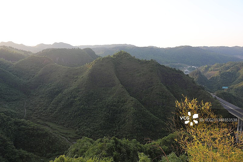 中国贵州贵阳市开阳县云山茶海风景区图片素材