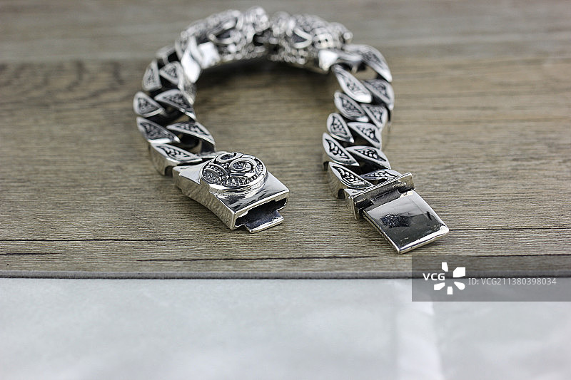 珠宝首饰,银饰品,男士手链,霸气,豹头链,925银,泰银,首饰男,银饰品,男手链,银链子,概念,相伴图片素材