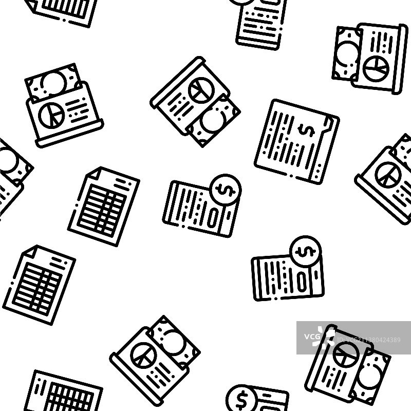 金融会计无缝图案图片素材