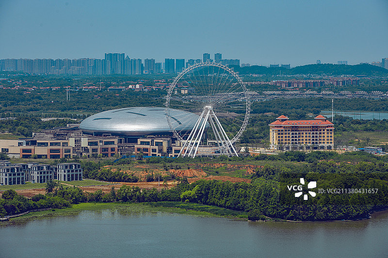 荒置多年的武汉世贸龙湾游乐场项目图片素材