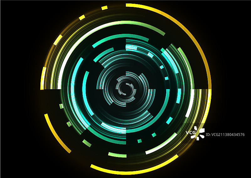 圆形数码像素抽象背景图片素材