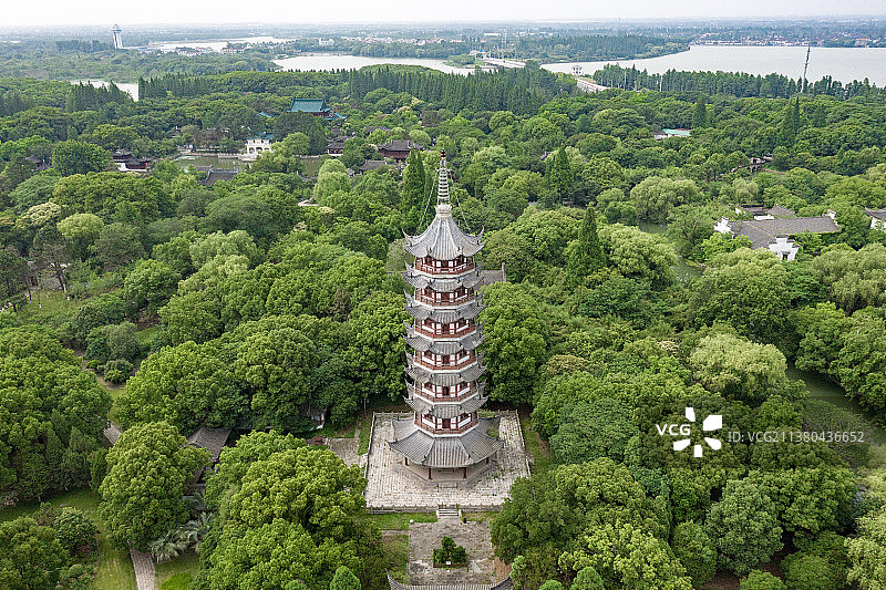 航拍上海大观园图片素材