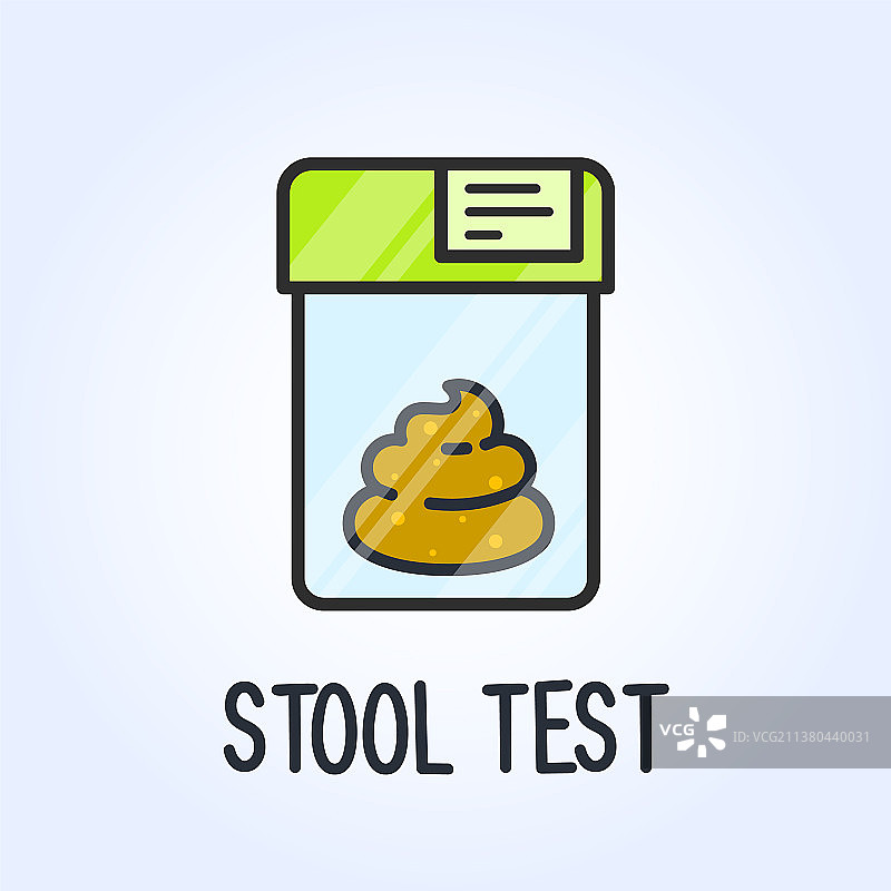 实验室粪便检测图标——塑料袋中的粪便图片素材