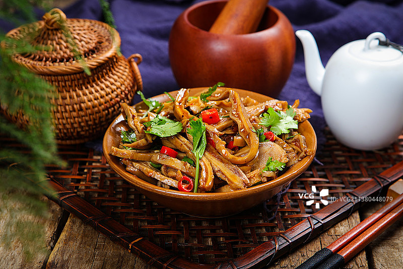 美味凉拌猪肚丝图片素材