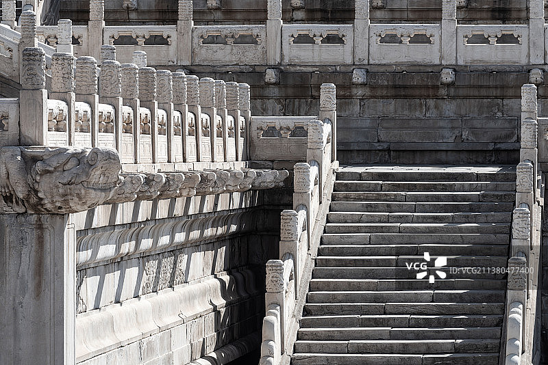 太和殿丹陛西侧白玉石阶图片素材