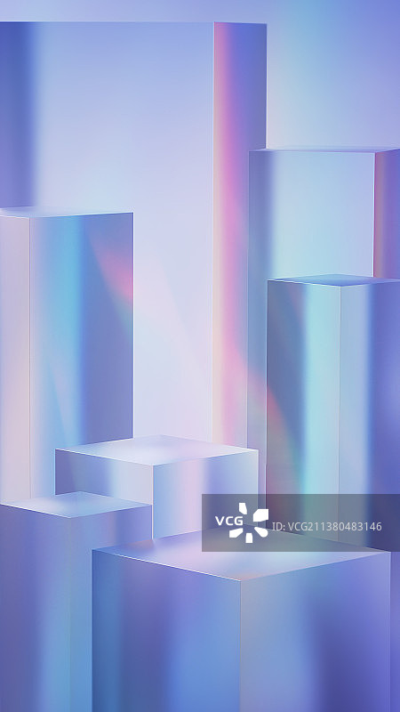 炫彩玻璃展台背景图片素材