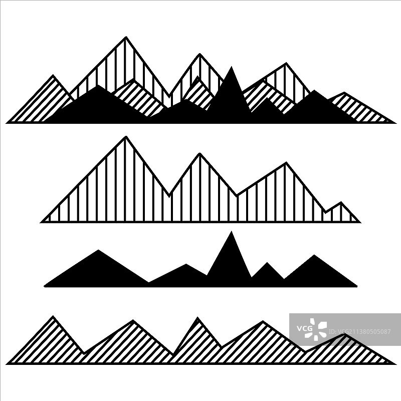 山图标设计图片素材